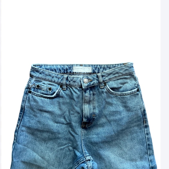 Topshop Mom Jeans Torn Knee Size W26/L30 - Picture 7 of 9